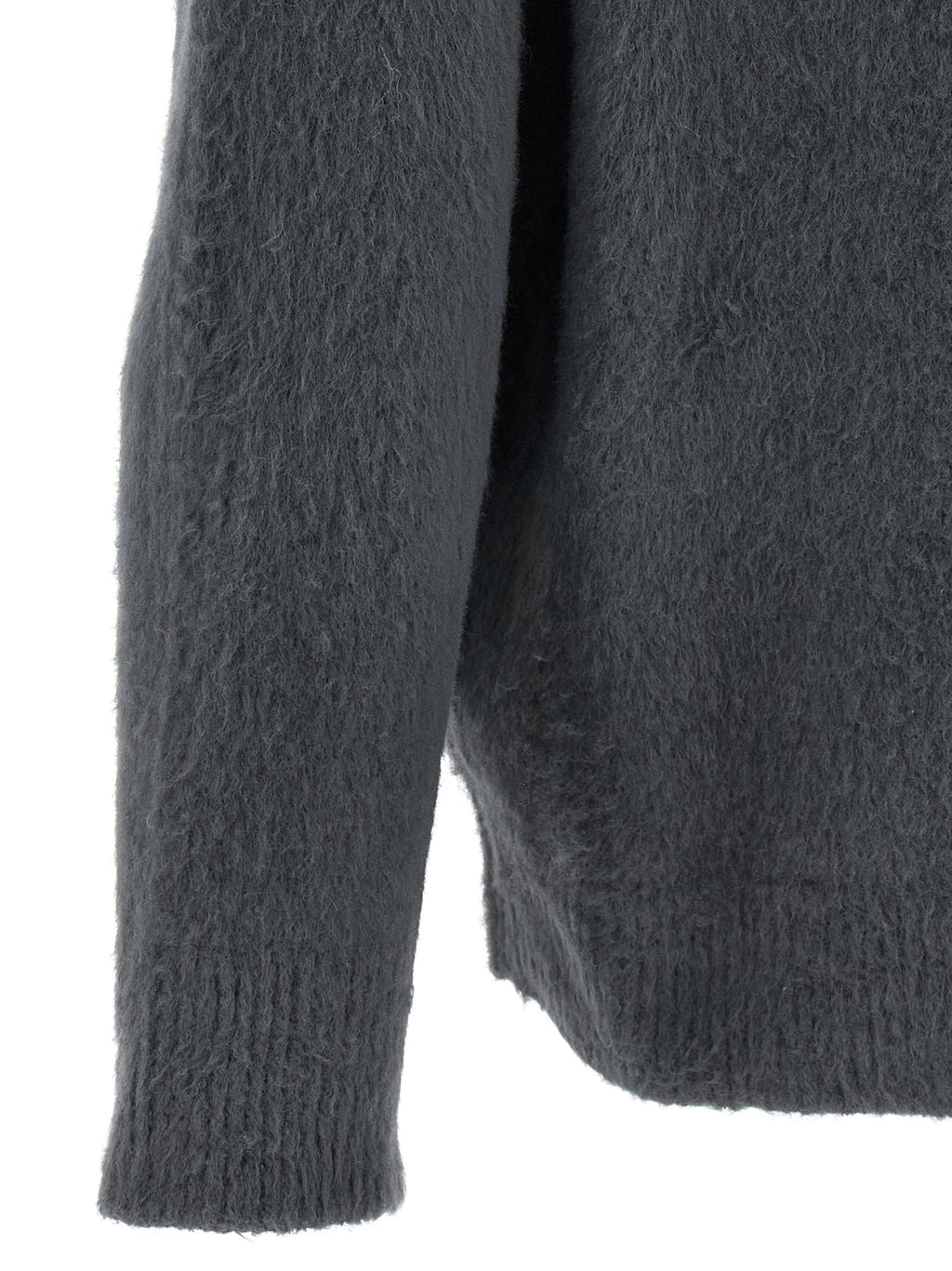 Roberto Collina Gray Cotton Cardigan