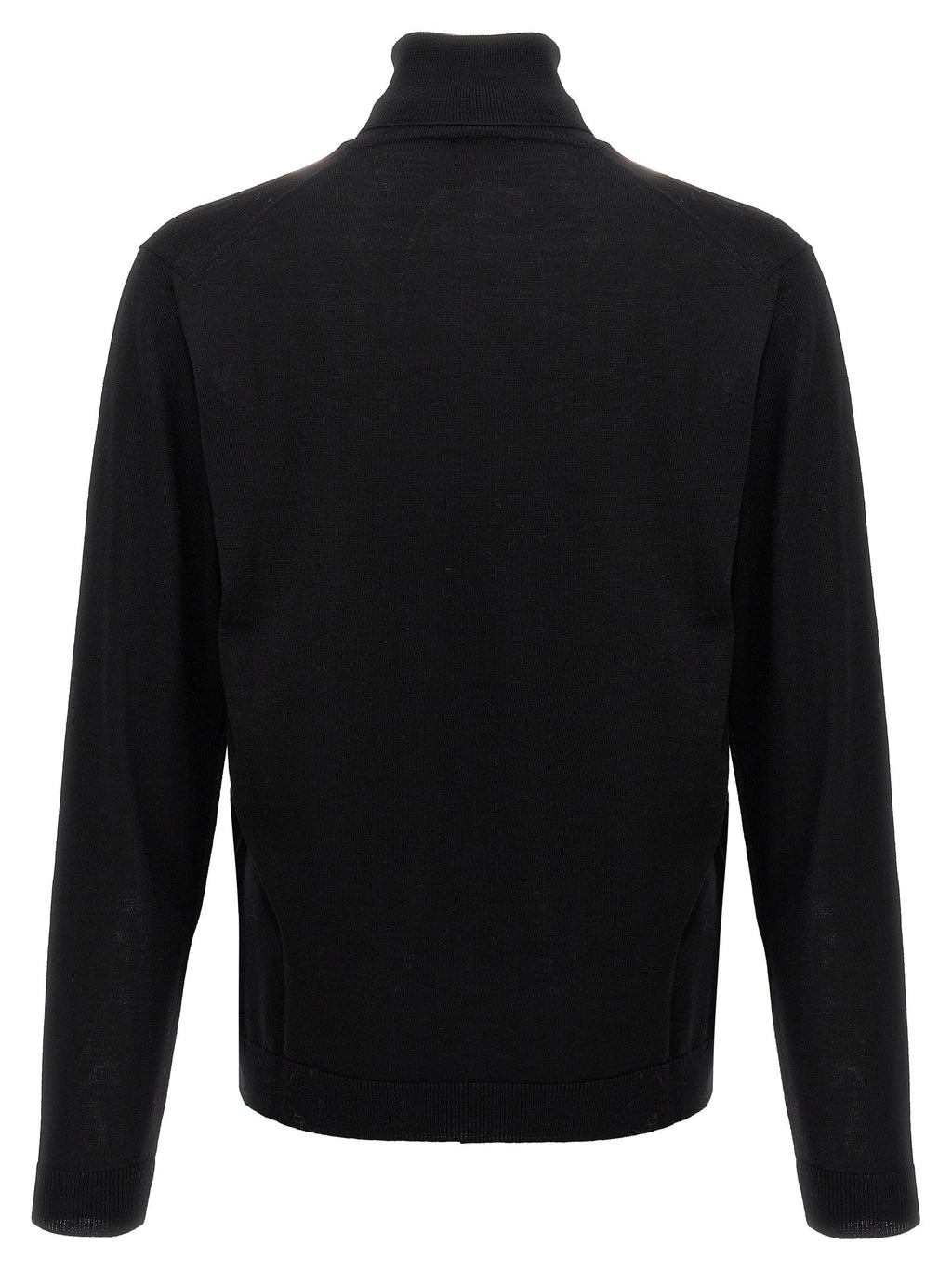 Roberto Collina Black Merino Wool Cardigan