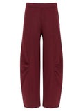 ROTATE BIRGER CHRISTENSEN Bordeaux Cotton Joggers (Workout Pants)