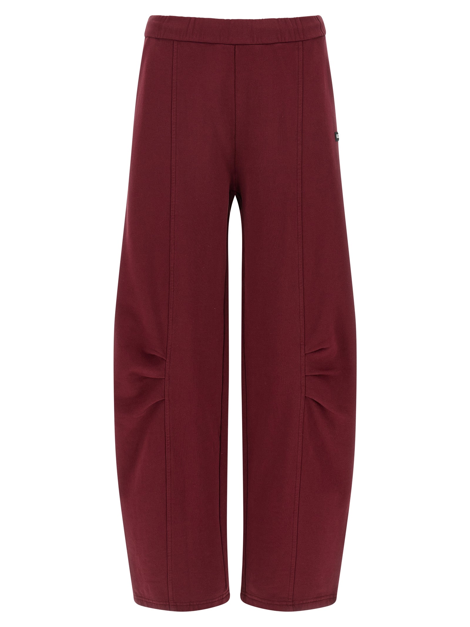 ROTATE BIRGER CHRISTENSEN Bordeaux Cotton Joggers (Workout Pants)