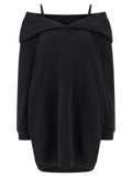 MM6 Maison Margiela Black Cotton Short Dress