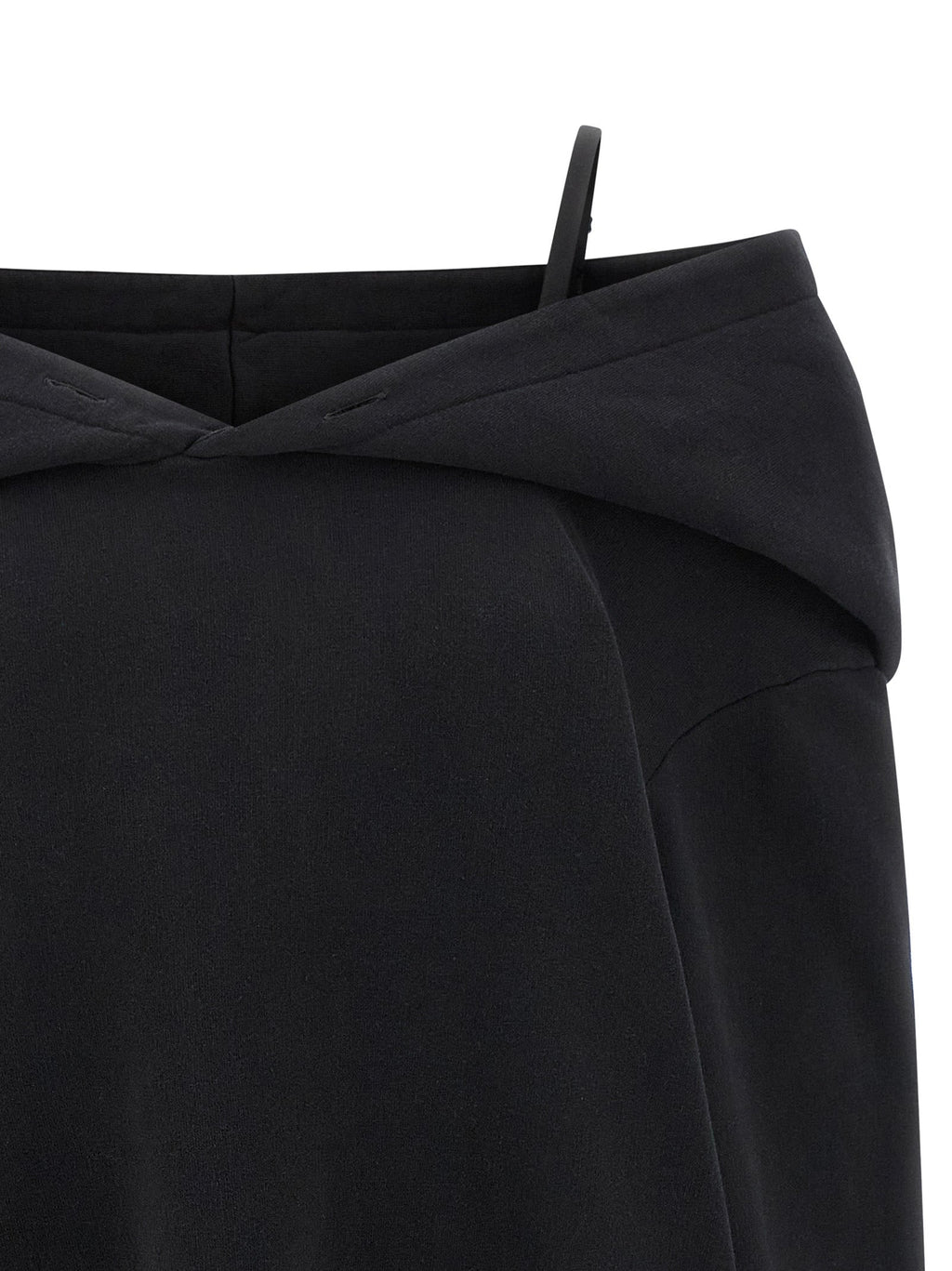 MM6 Maison Margiela Black Cotton Short Dress