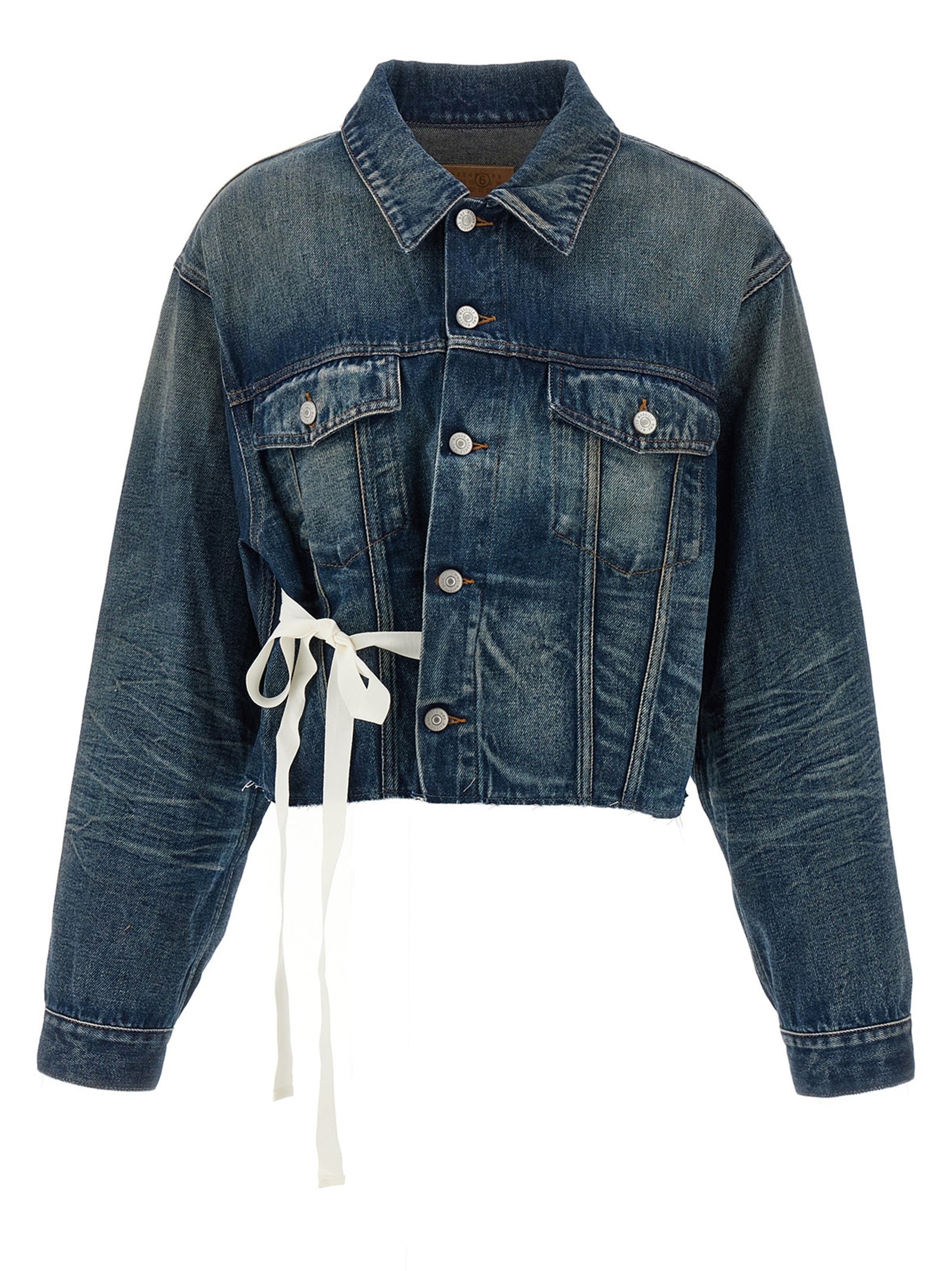 MM6 Maison Margiela Blue Cotton Denim Jacket