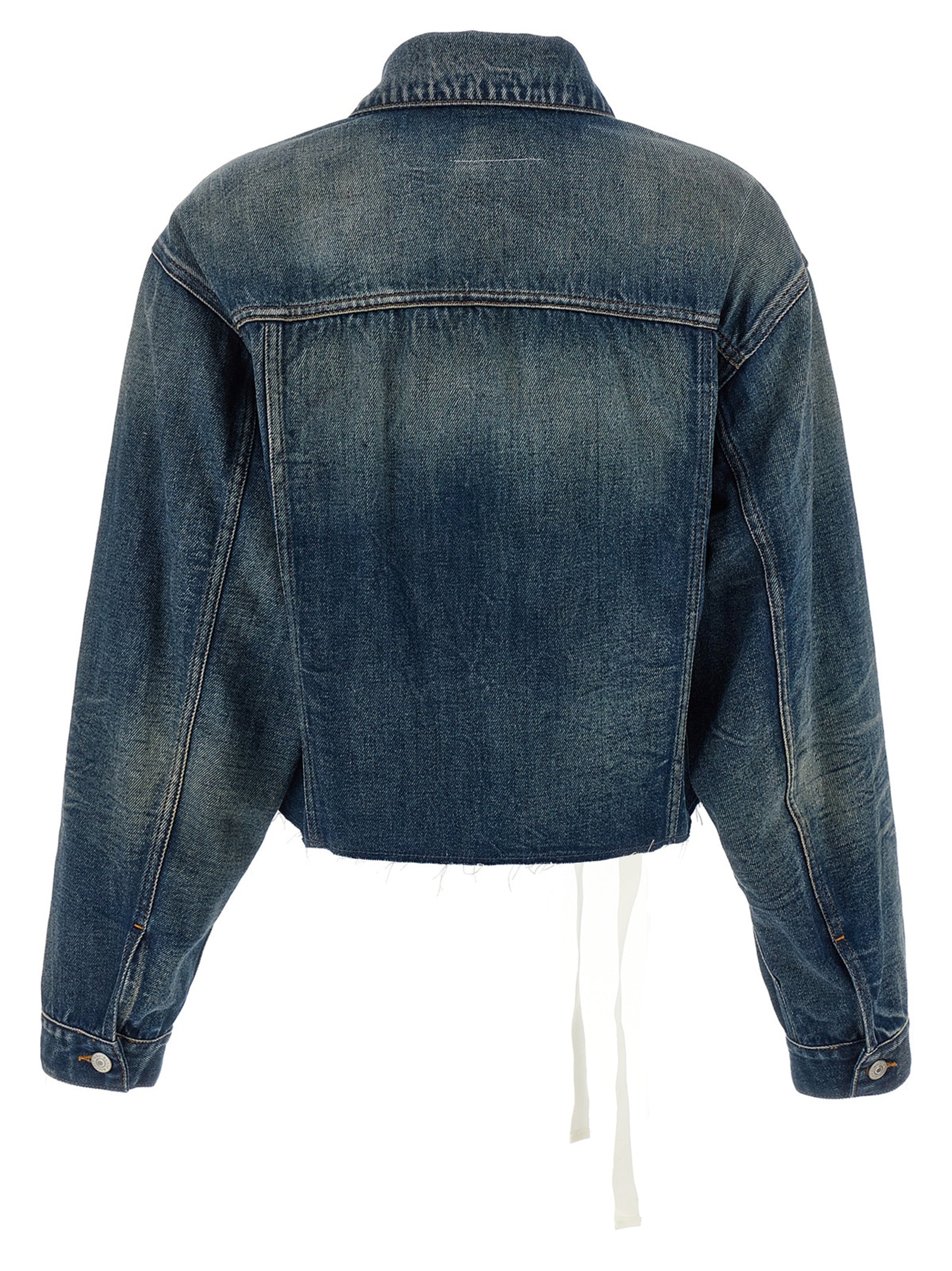 MM6 Maison Margiela Blue Cotton Denim Jacket