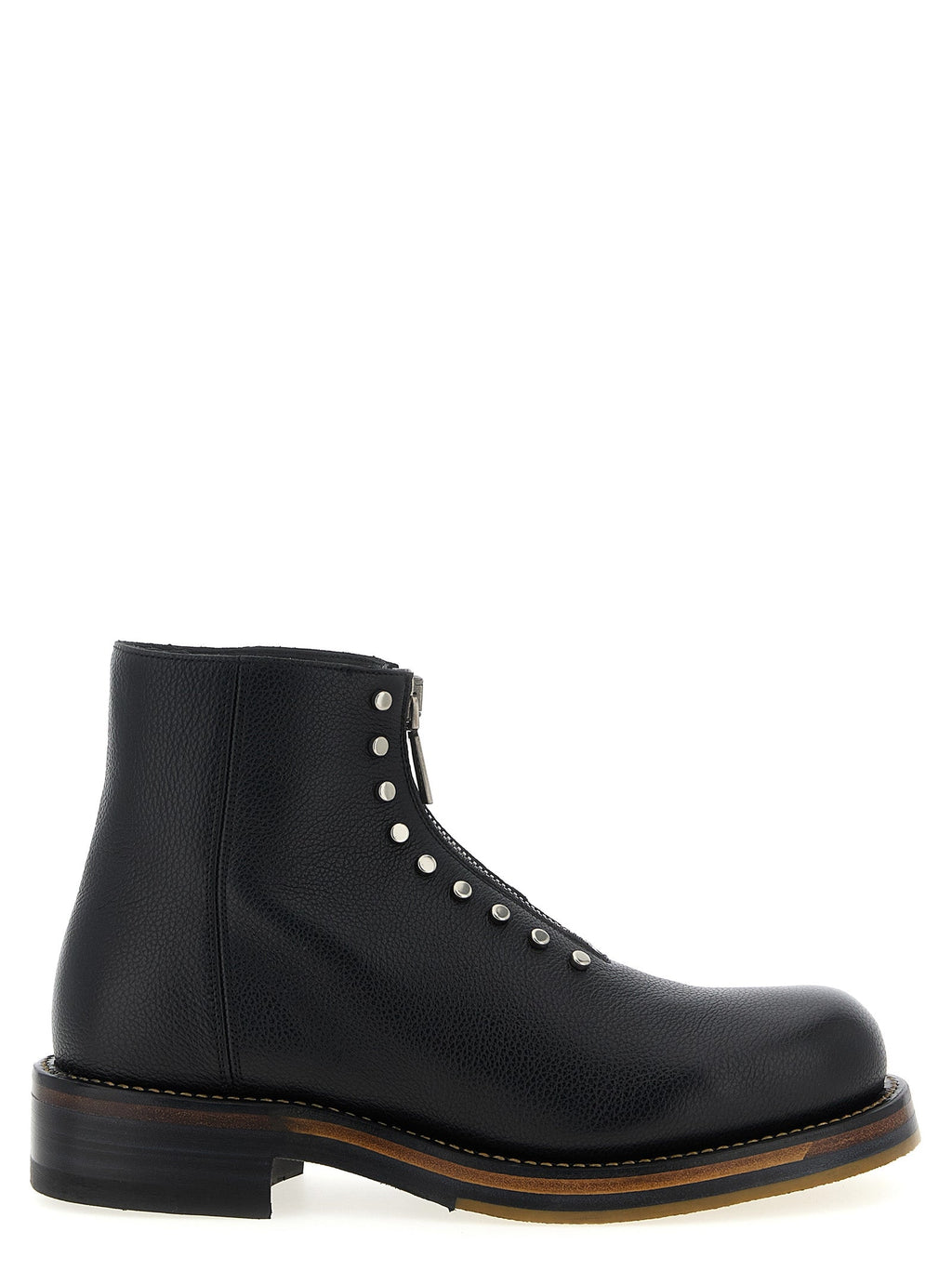 Alexander McQueen Black Calfskin Ankle Boots
