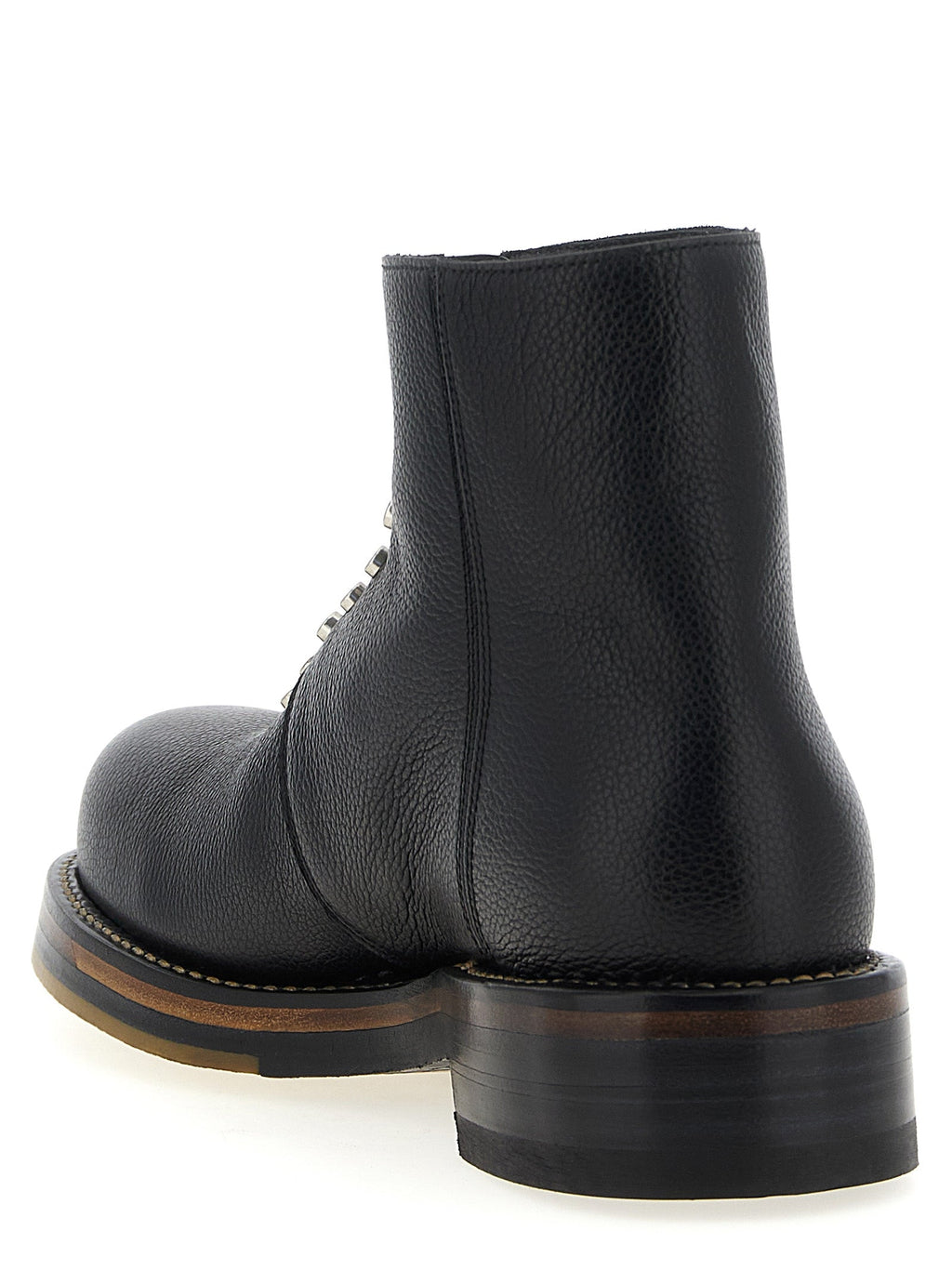 Alexander McQueen Black Calfskin Ankle Boots