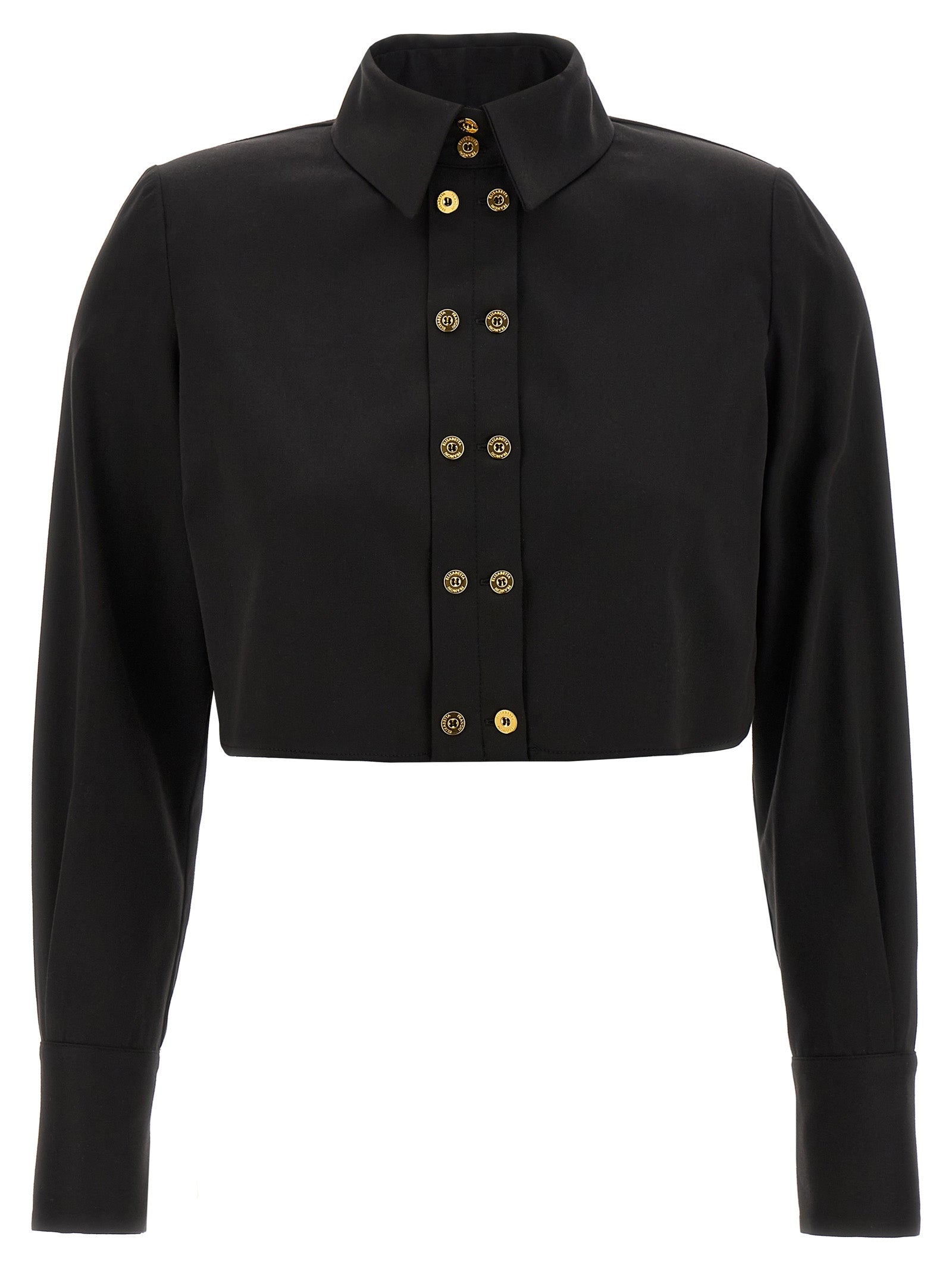 Elisabetta Franchi Black Lycra Blouse