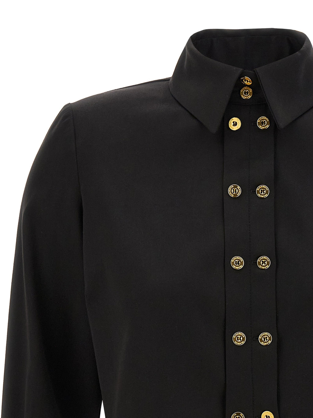 Elisabetta Franchi Black Lycra Blouse
