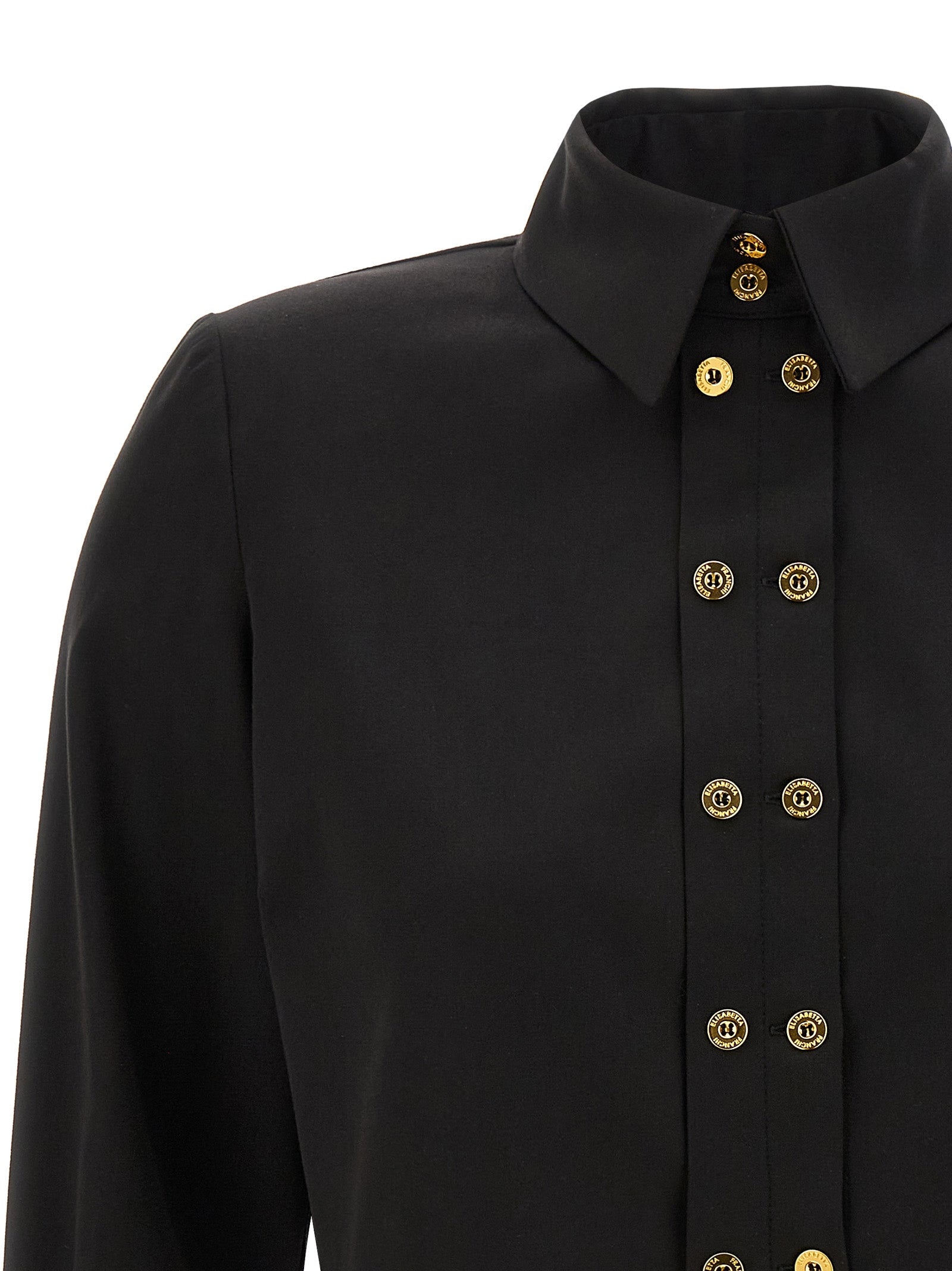 Elisabetta Franchi Black Lycra Blouse