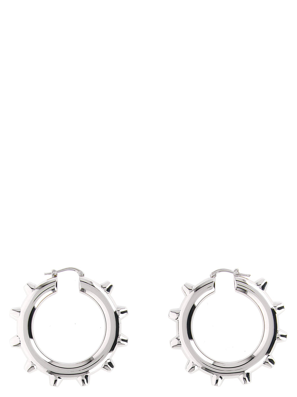Jil Sander Silver Brass Earrings
