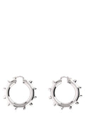 Jil Sander Silver Brass Earrings