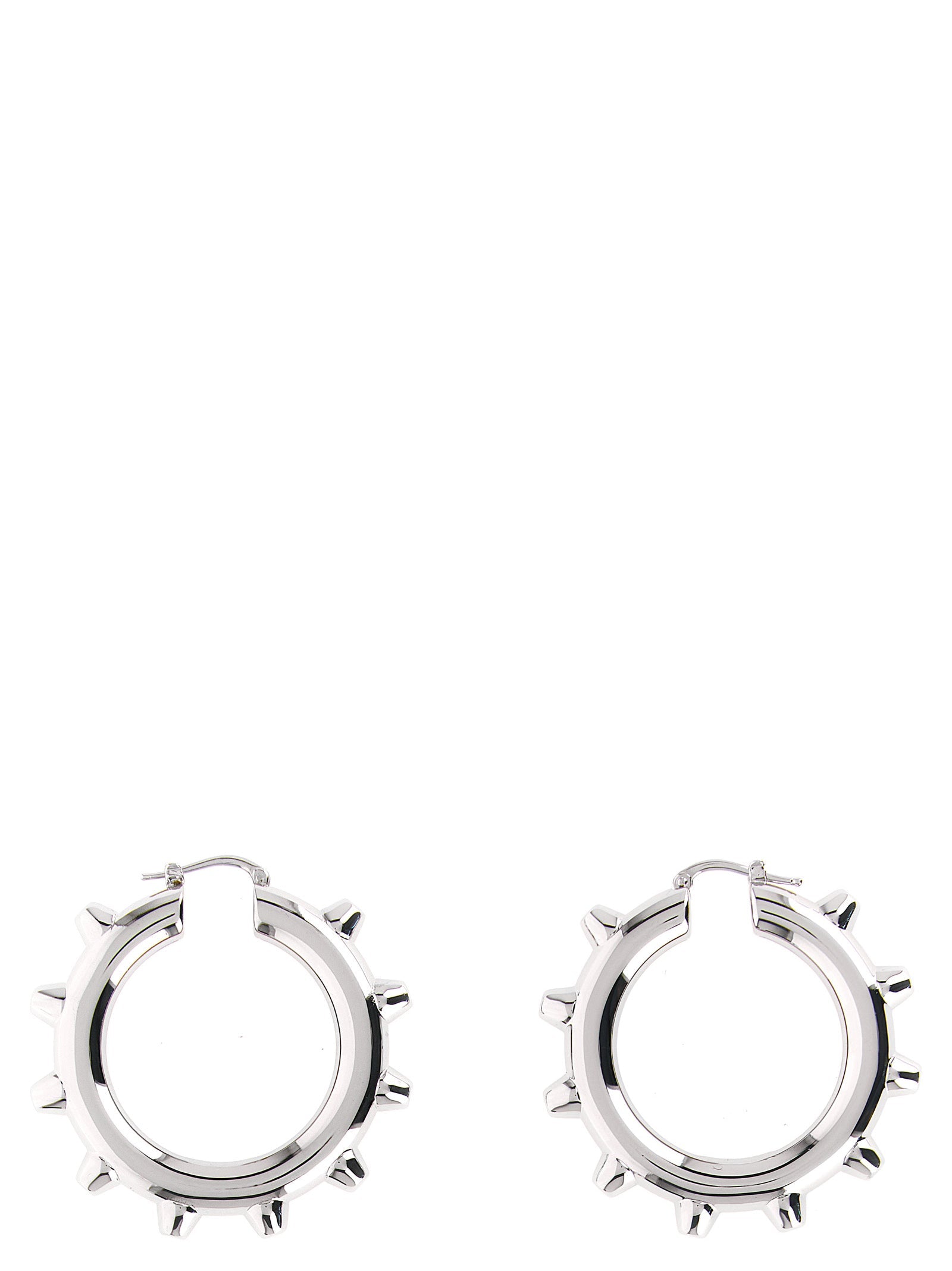 Jil Sander Silver Brass Earrings