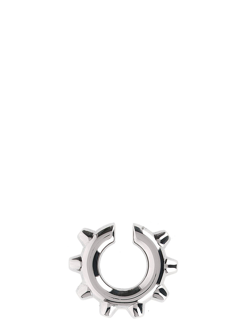 Jil Sander Silver Brass Earrings