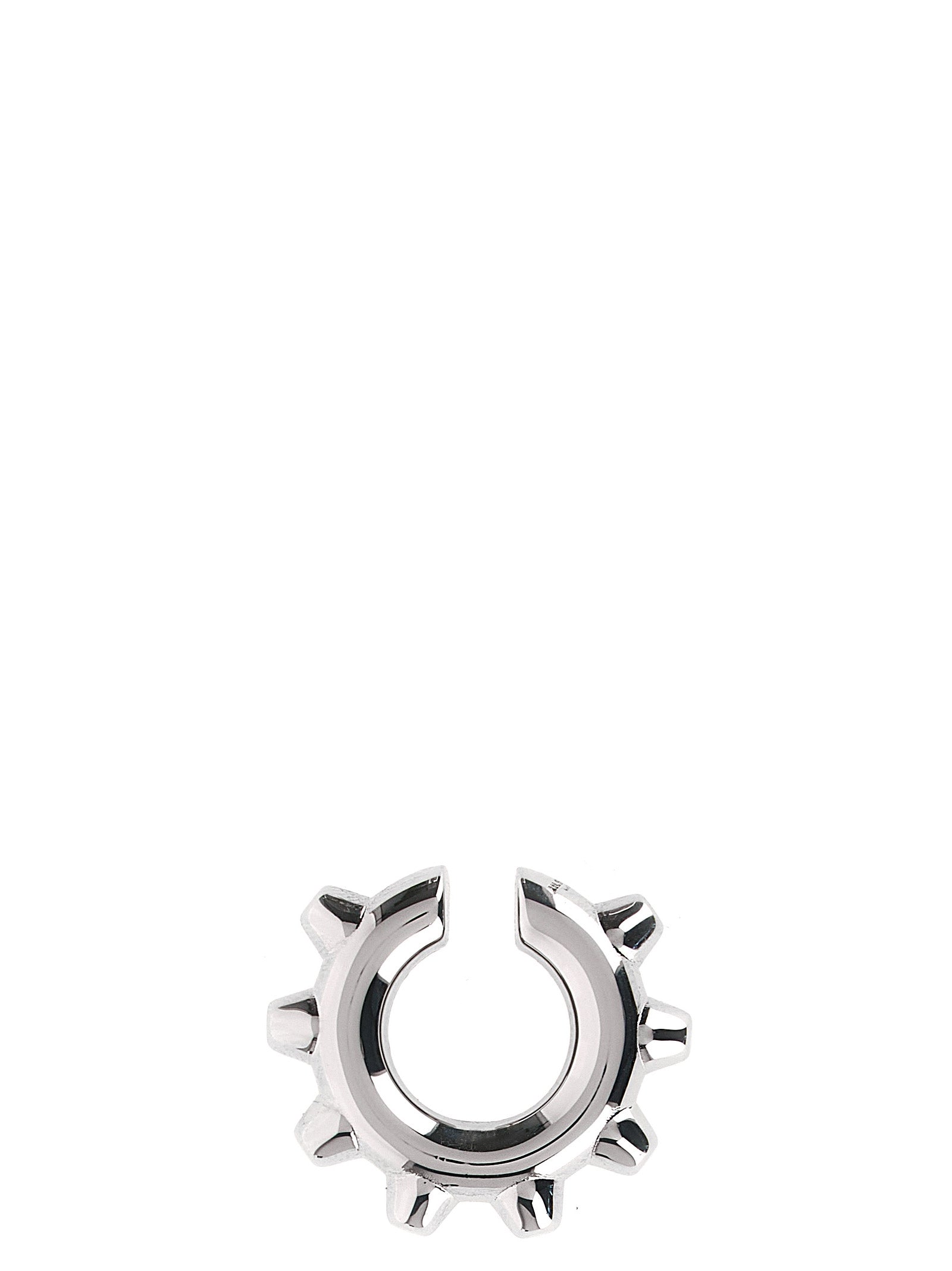 Jil Sander Silver Brass Earrings