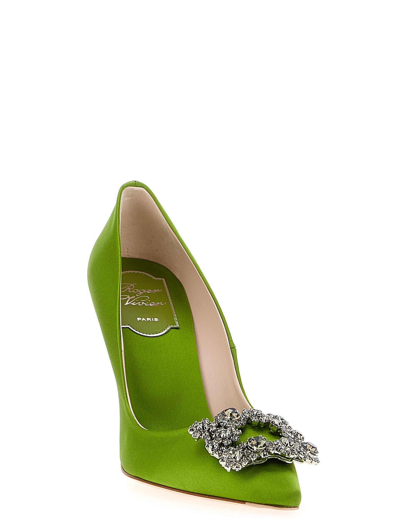 Roger Vivier Bicolor Viscose High Heel Pumps