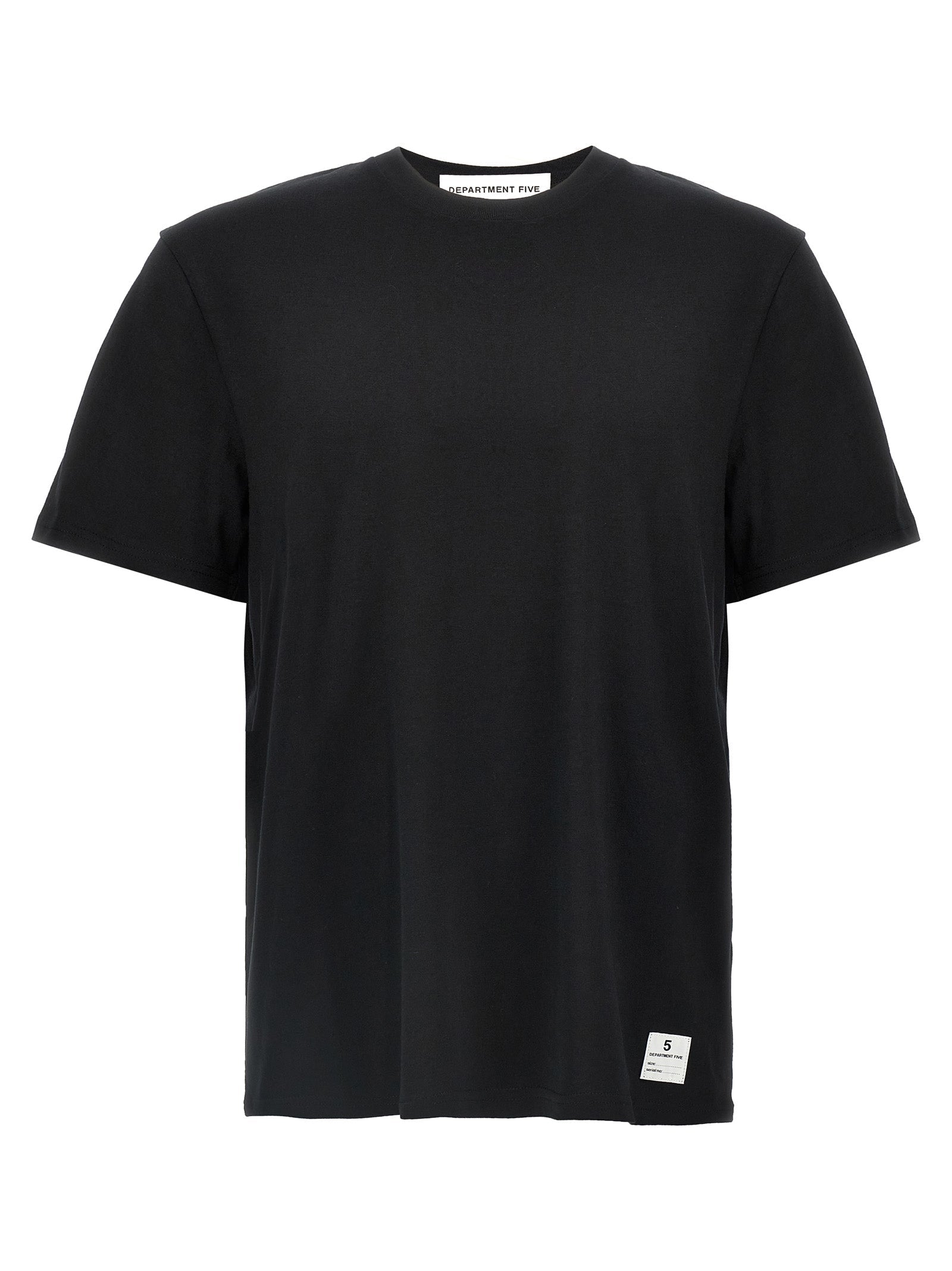 Department 5 Black Cotton T-Shirt
