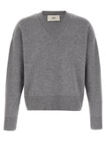 Ami Paris Gray Wool Cardigan