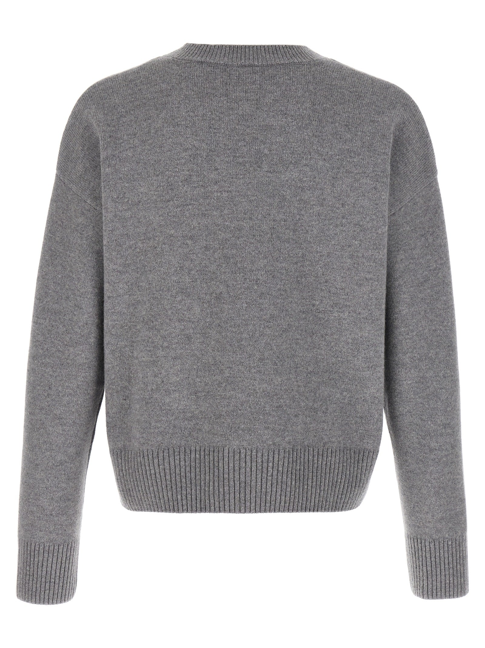 Ami Paris Gray Wool Cardigan