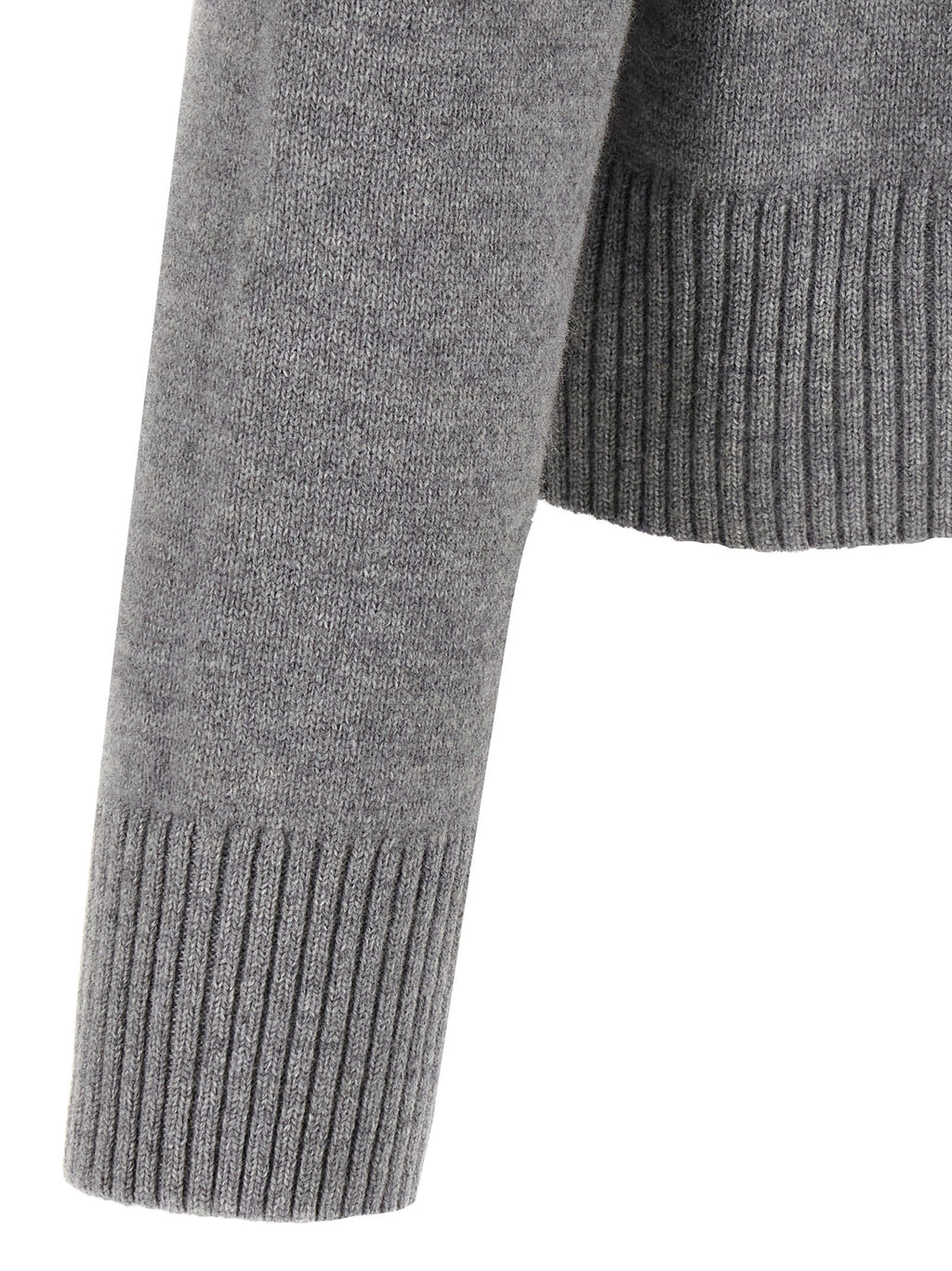 Ami Paris Gray Wool Cardigan