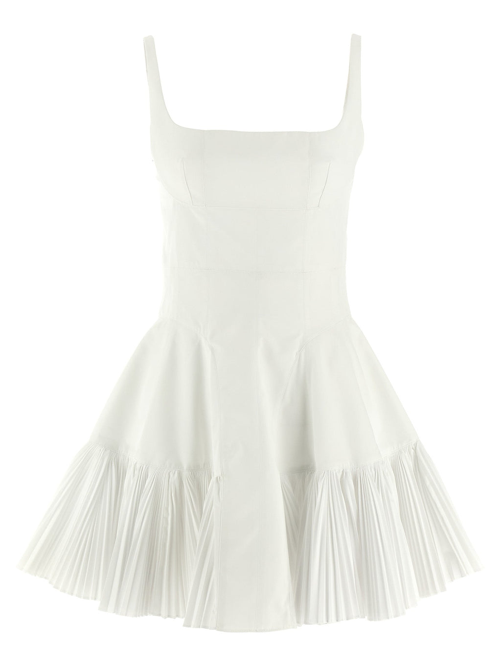 Giovanni Bedin White Poplin Short Dress