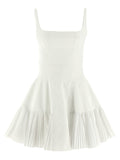 Giovanni Bedin White Poplin Short Dress