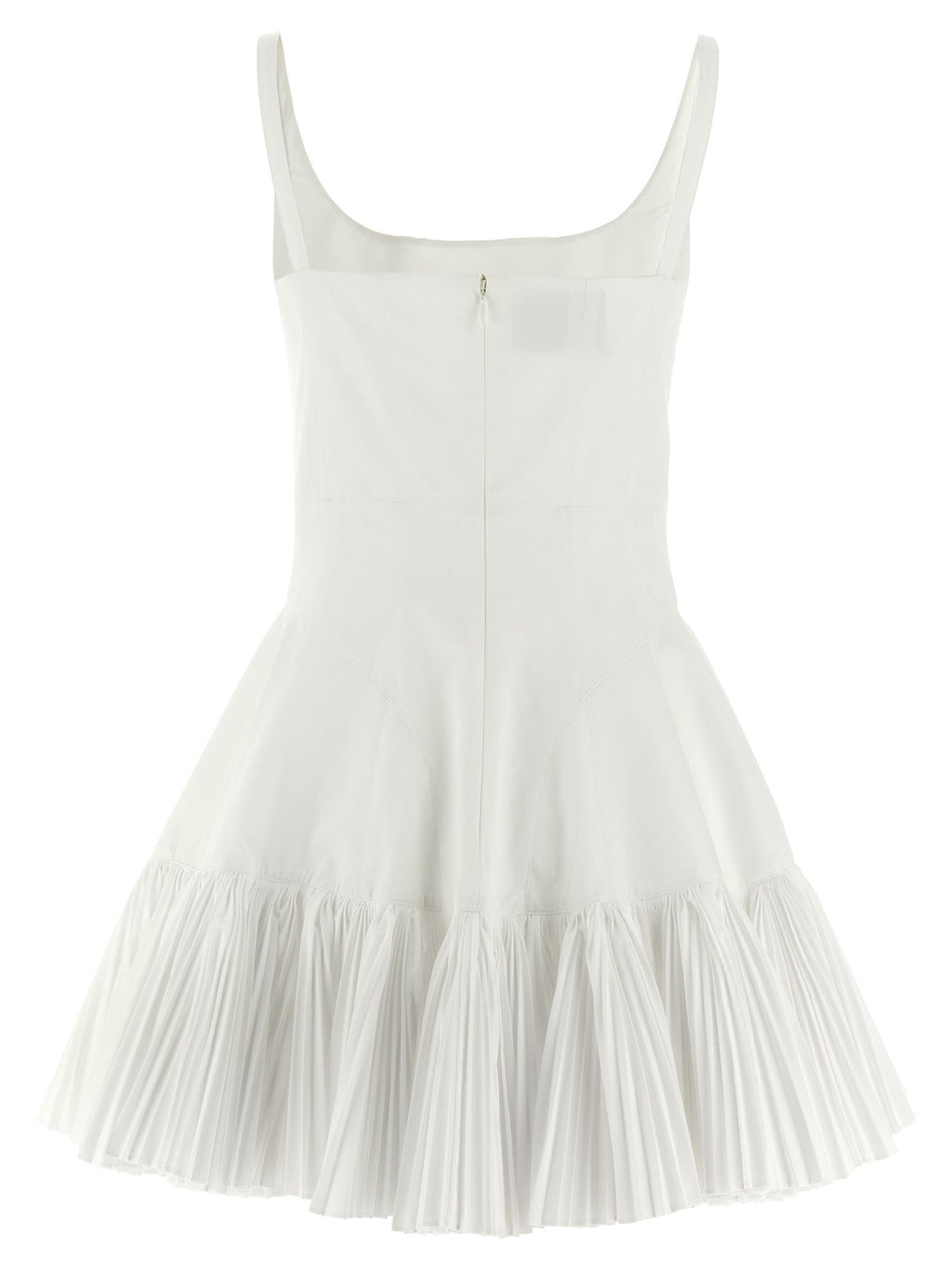 Giovanni Bedin White Poplin Short Dress
