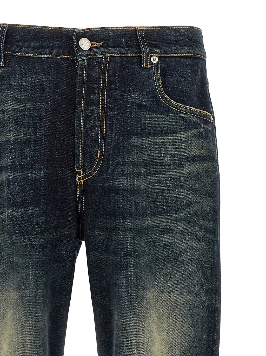 Alexander McQueen Blue Cotton Jeans Denim