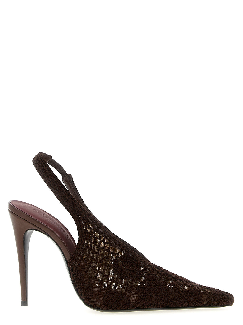 Magda Butrym Brown Cotton High Heel Pumps