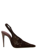 Magda Butrym Brown Cotton High Heel Pumps