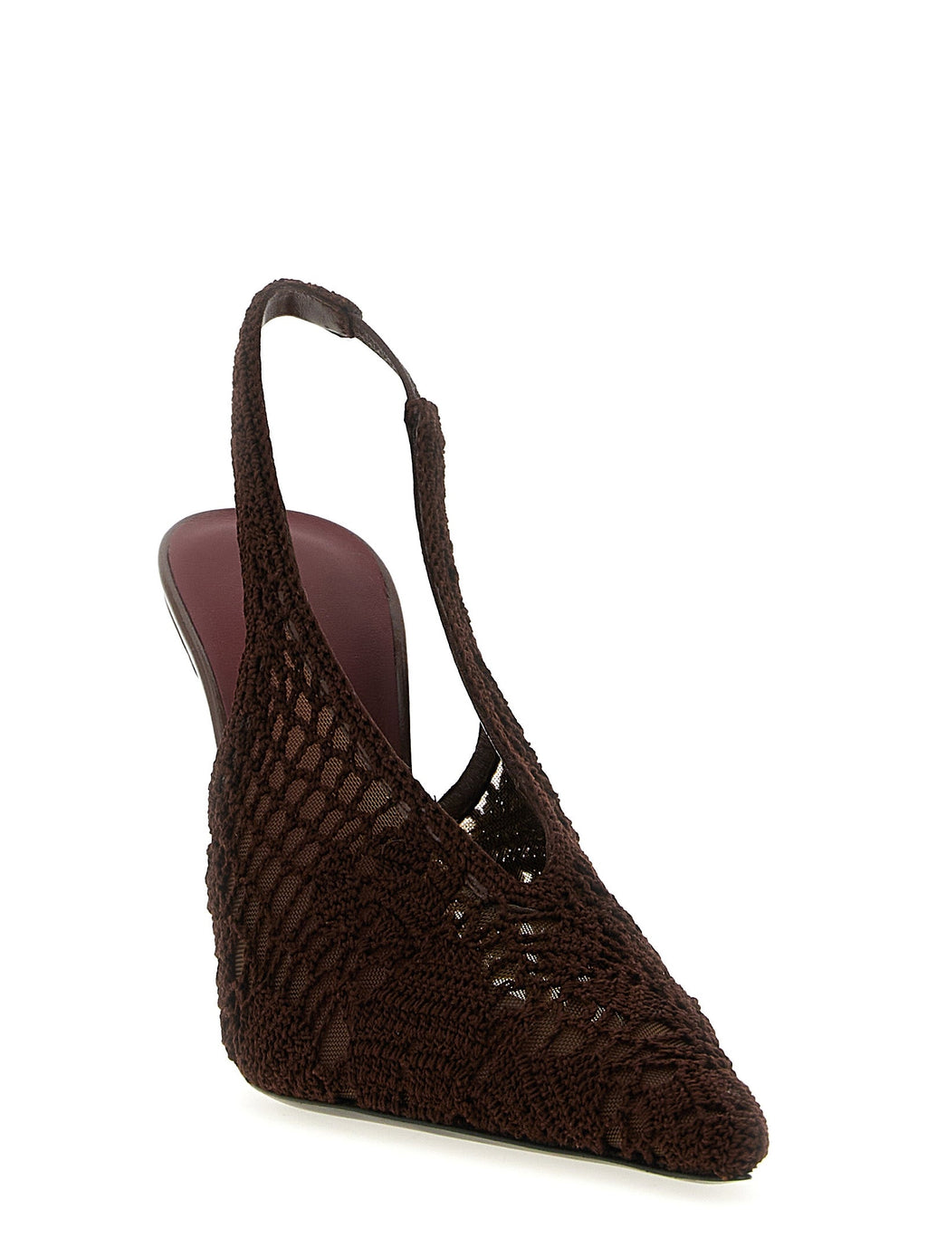 Magda Butrym Brown Cotton High Heel Pumps