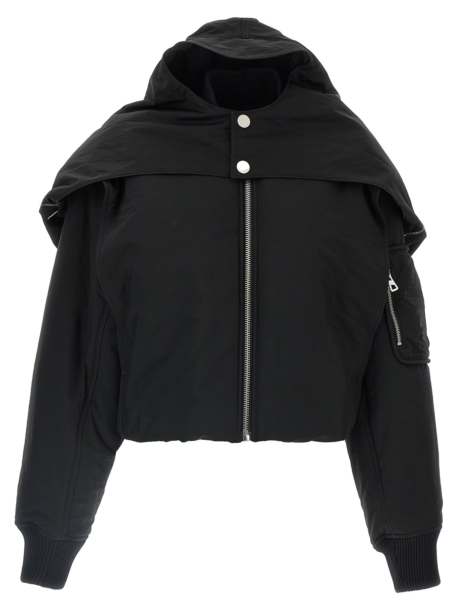 Jean Paul Gaultier Black Polyethylene Bomber