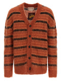 Marni Orange Fabric Cardigan
