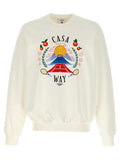 Casablanca White Cotton Sweatshirt