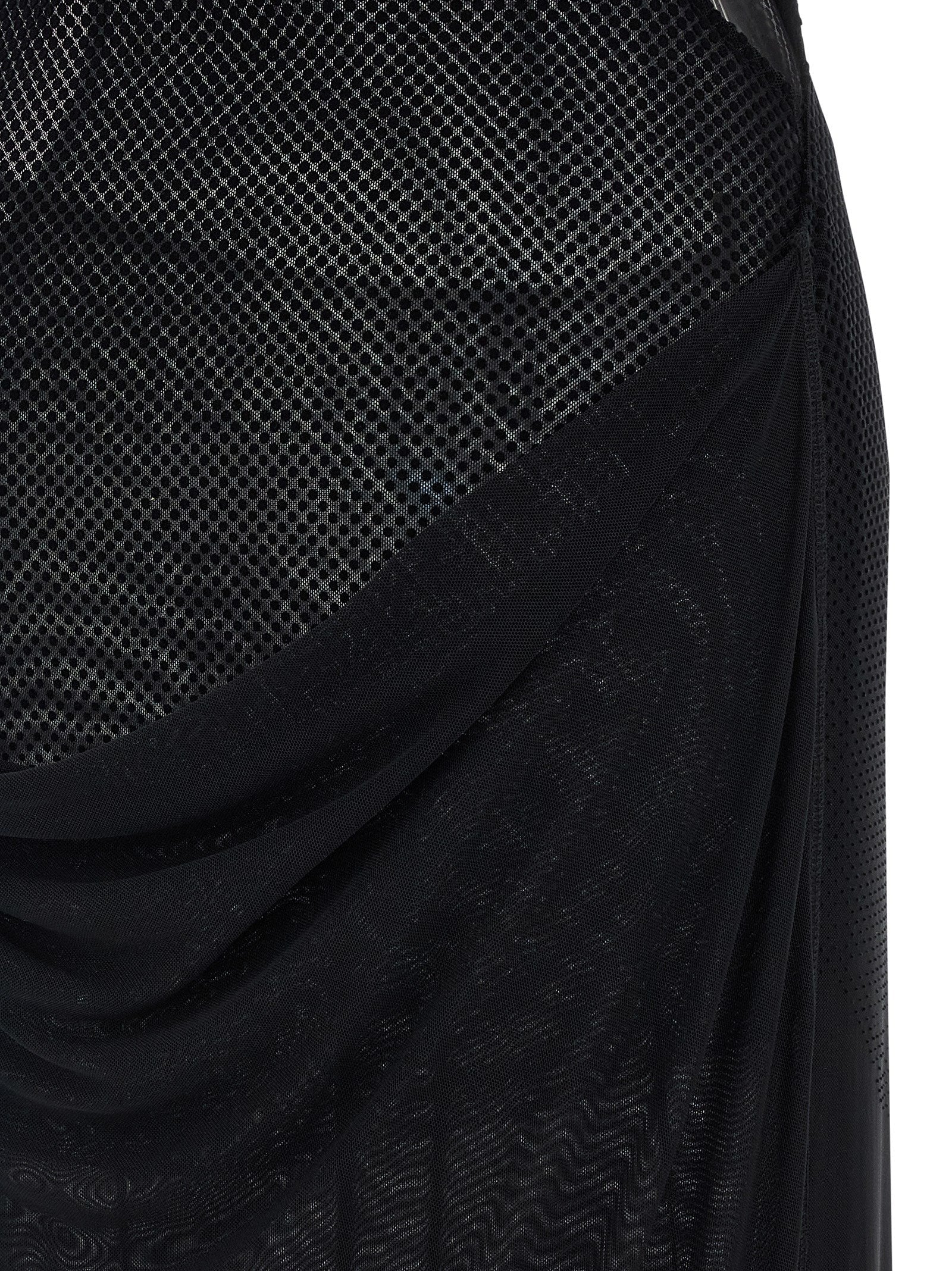 Jean Paul Gaultier Black Polyamide Long Dress
