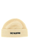 Valentino Garavani Beige Cotton Beanie