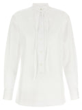 Gucci White Cotton Blouse