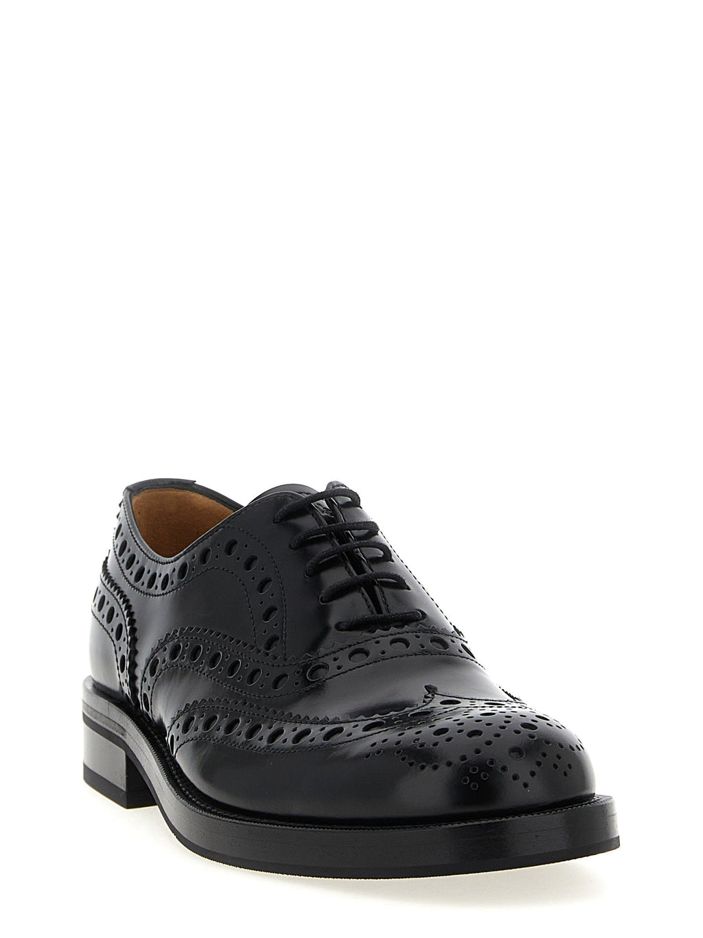 Church's Black Calfskin Oxfords And Derbies