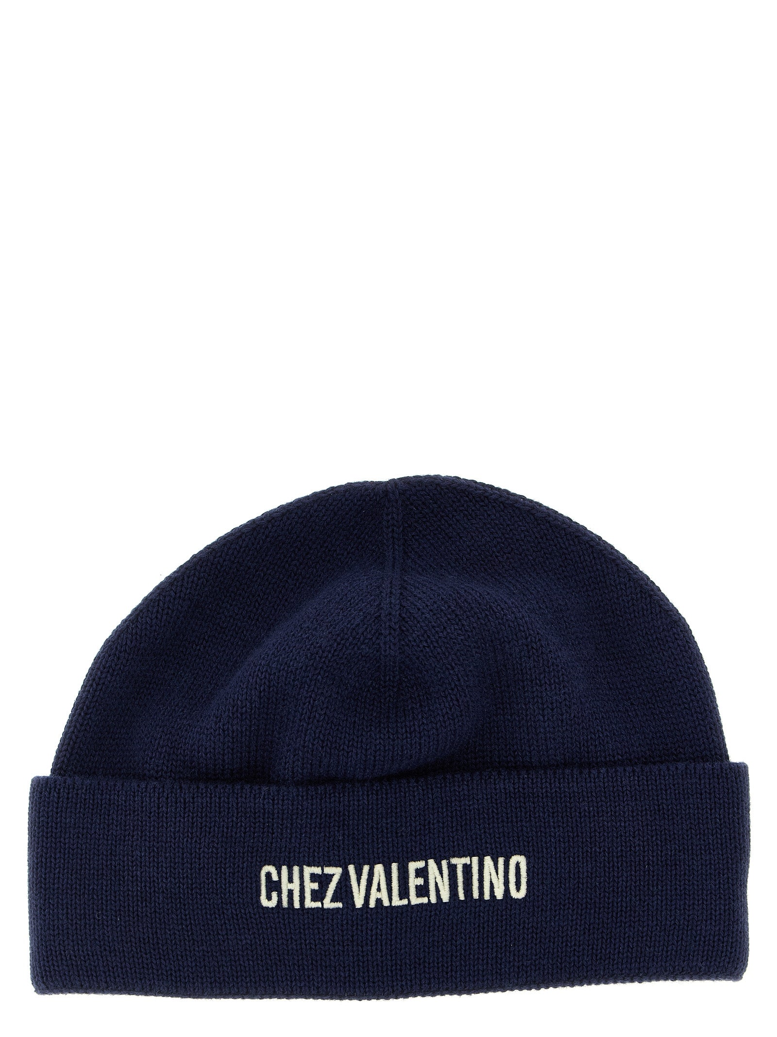 Valentino Garavani Blue Cotton Beanie