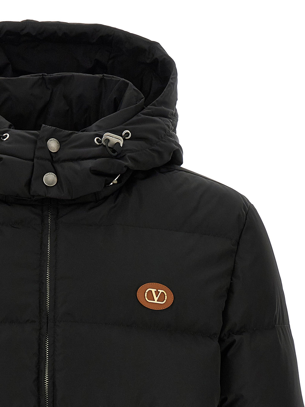 Valentino Garavani Black Polyamide Full-Length Jacket