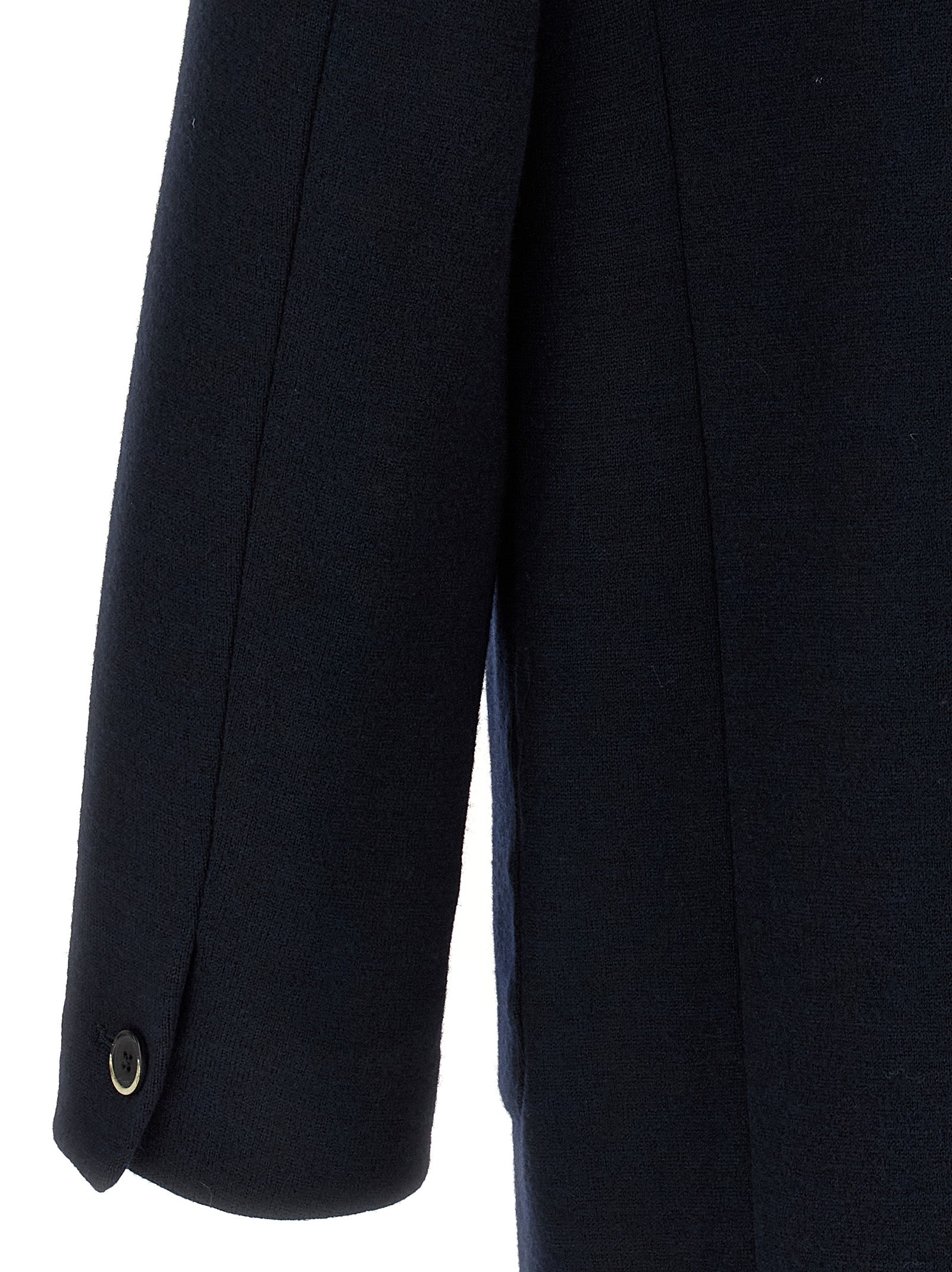 BARENA Black Virgin Wool Coat