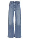 Mother Denim Blue Cotton High-Waisted Jean