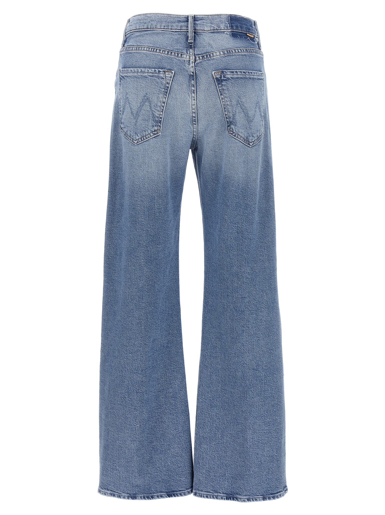 Mother Denim Blue Cotton High-Waisted Jean