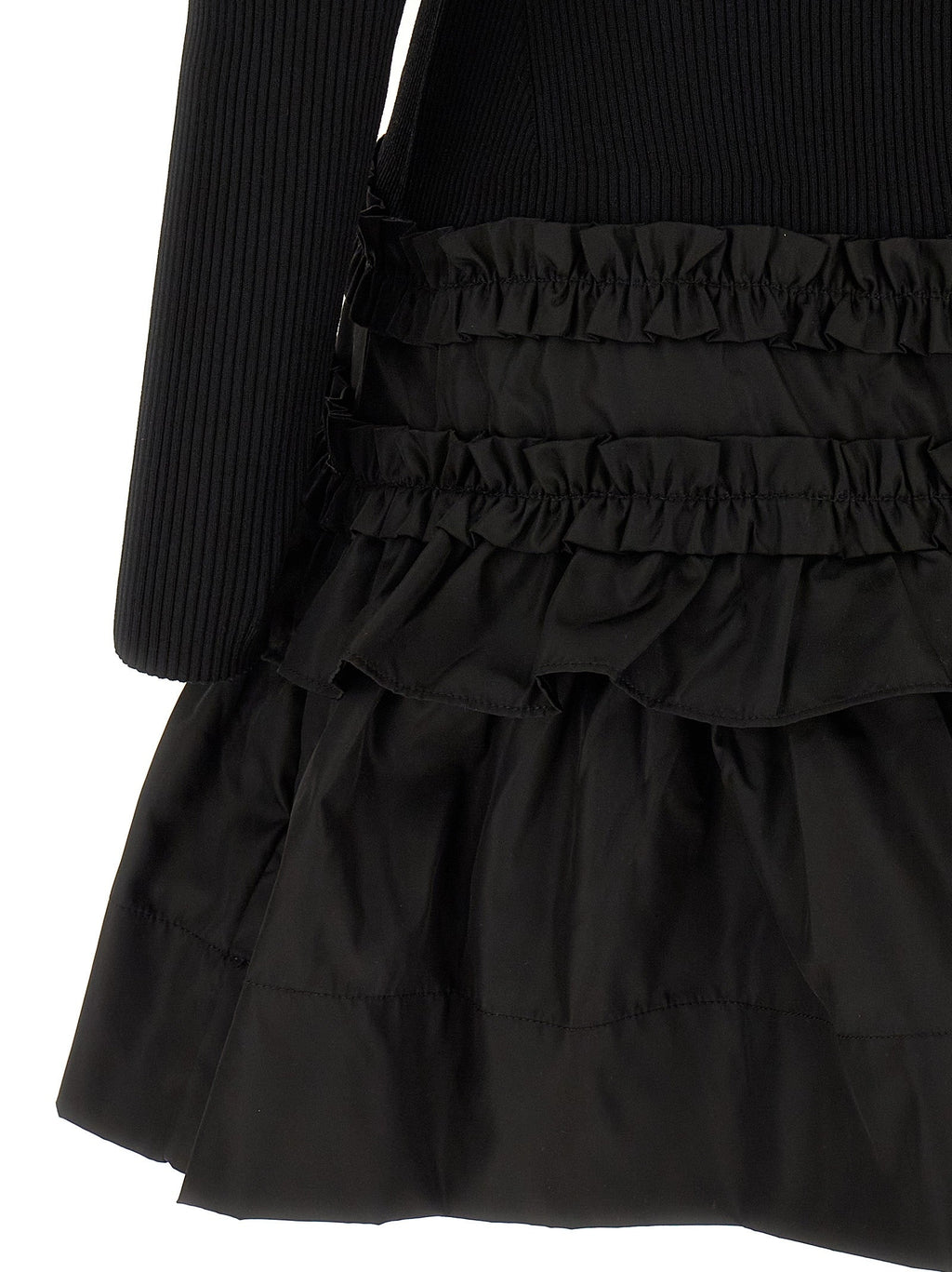 Ganni Black Viscose Short Dress