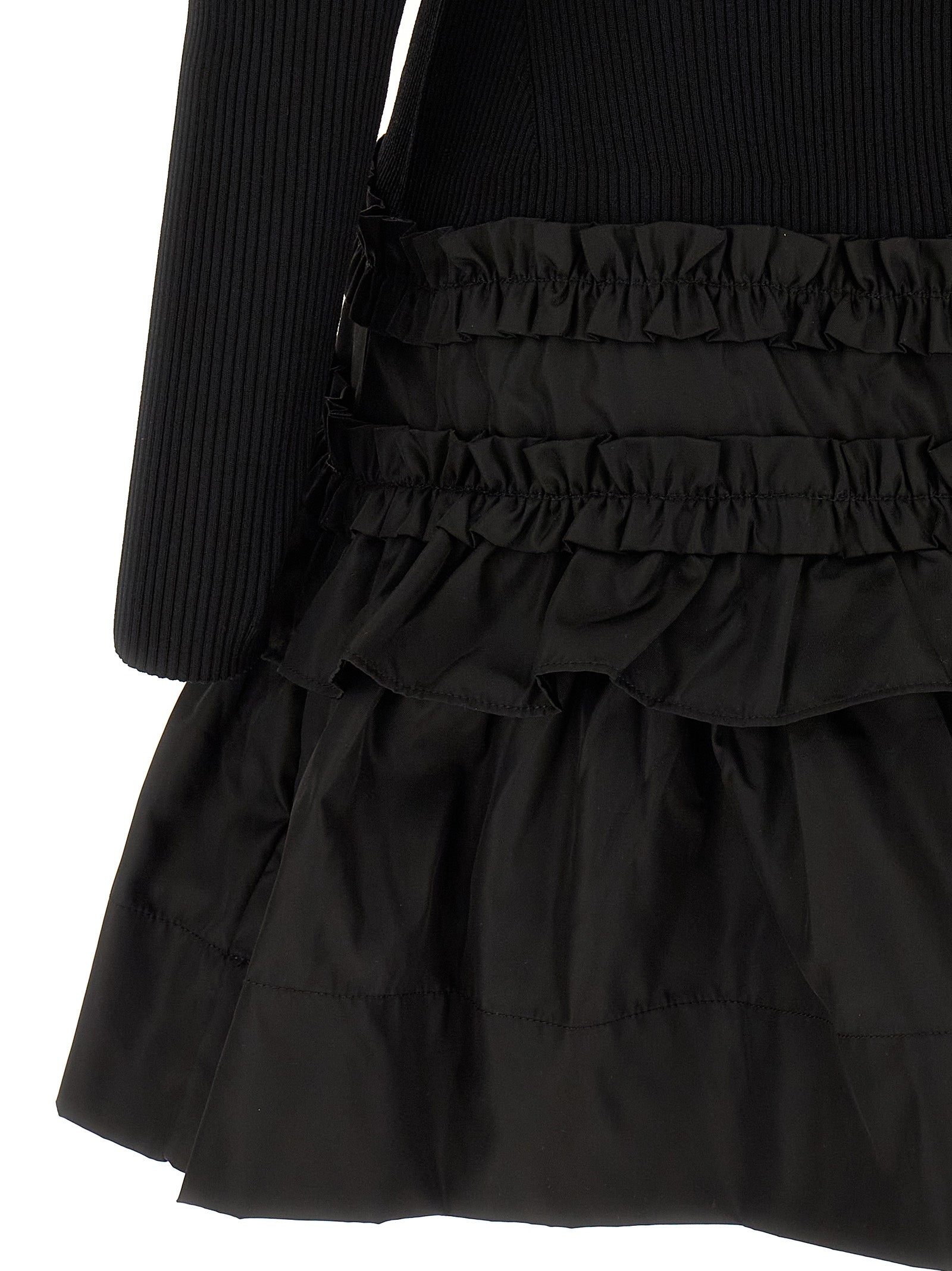 Ganni Black Viscose Short Dress