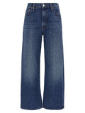 Mother Denim Blue Cotton Flared Jeans