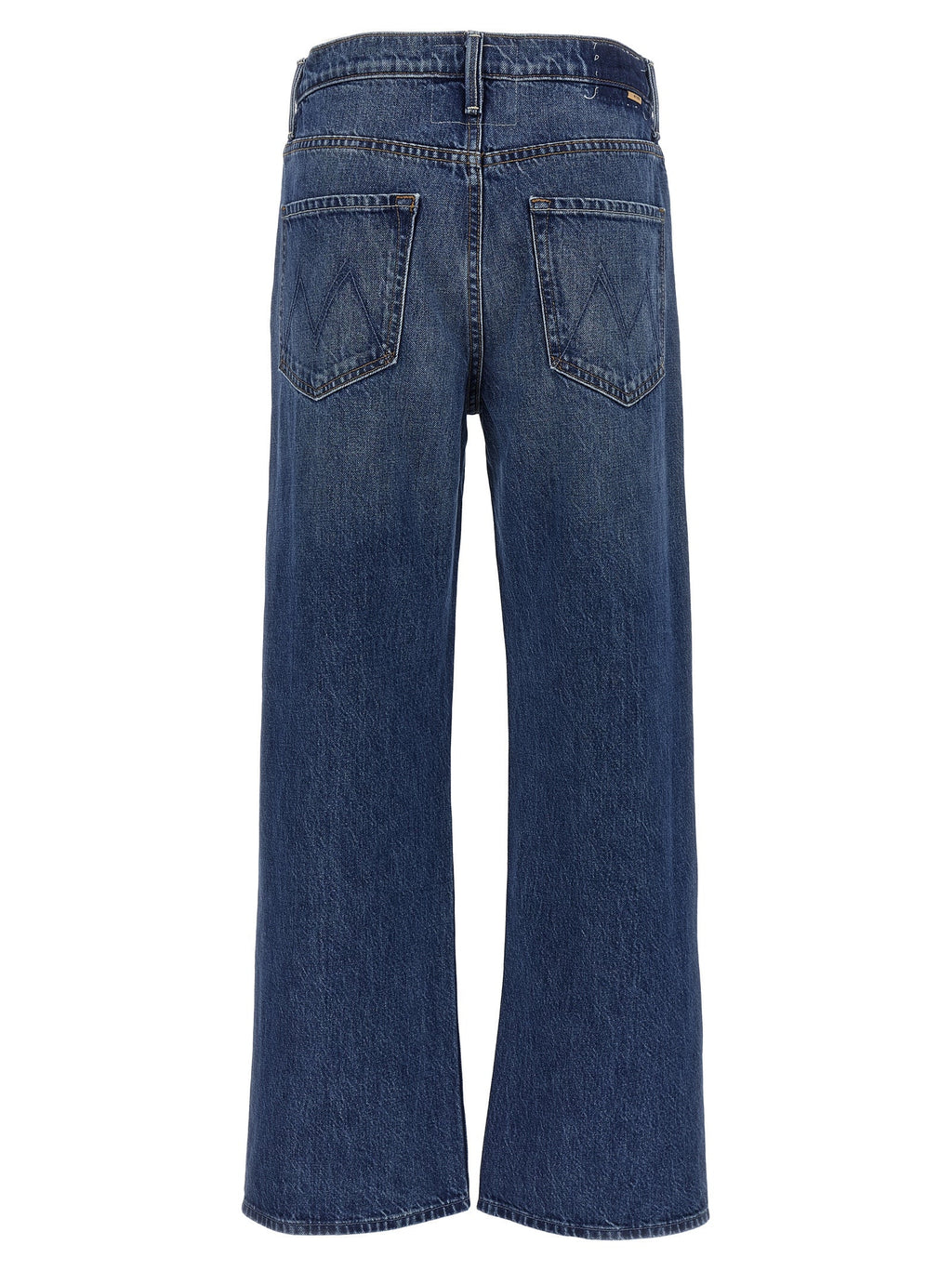 Mother Denim Blue Cotton Flared Jeans