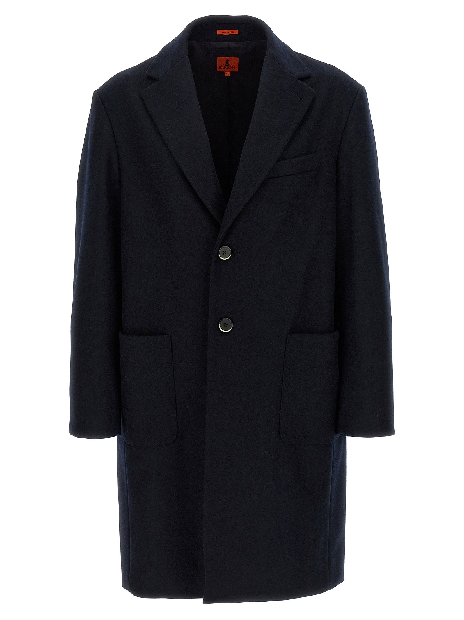 BARENA Blue Wool Coat