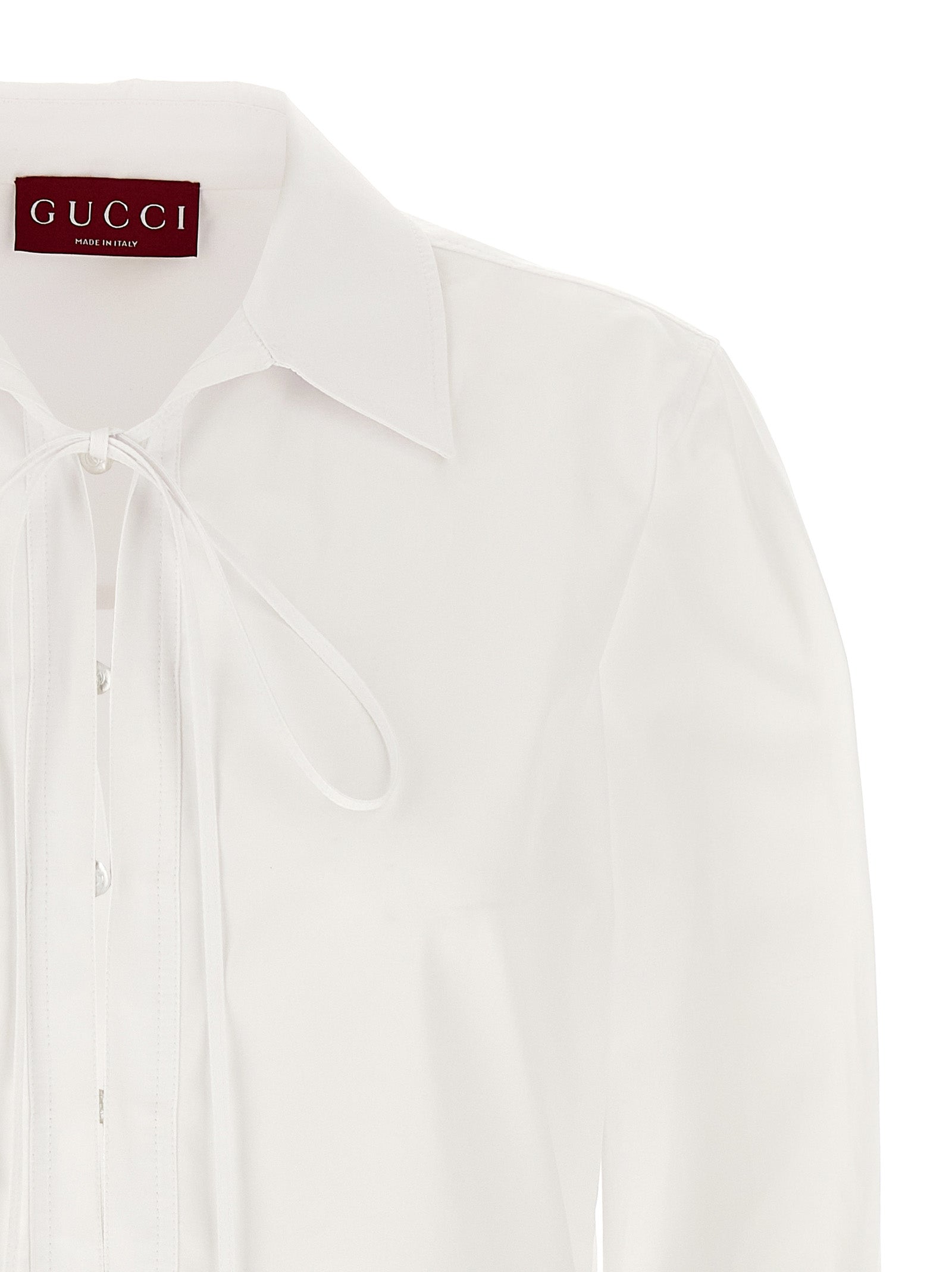 Gucci White Cotton Short Dress