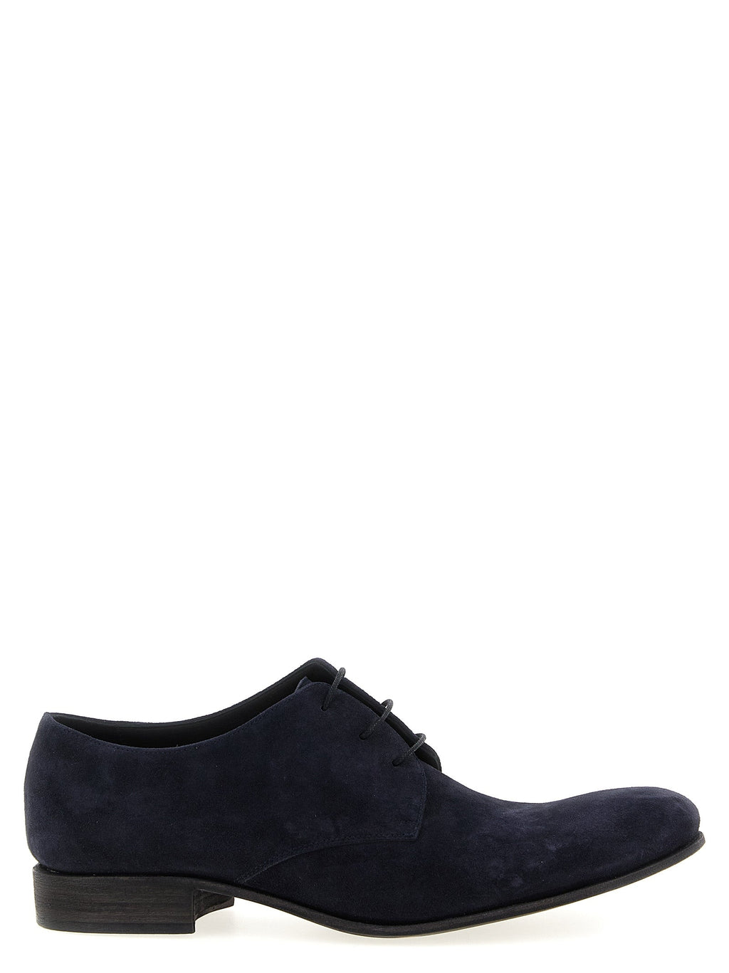 JULIAN Blue Suede Leather Oxfords And Derbies