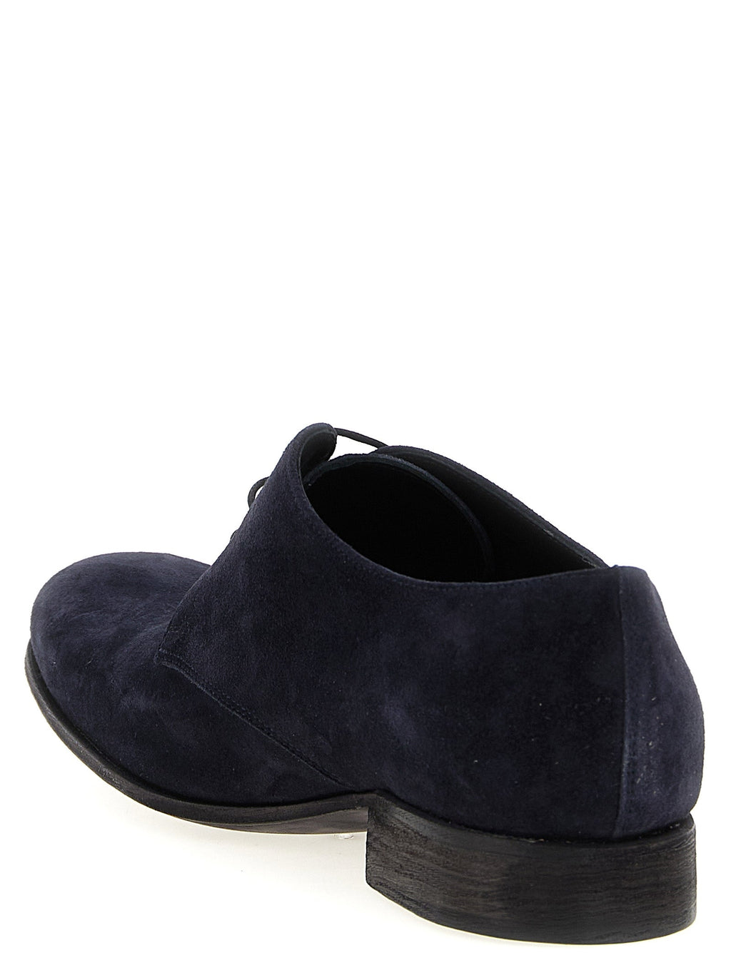 JULIAN Blue Suede Leather Oxfords And Derbies